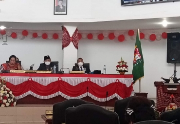 Bupati Karo Bersama Forkopimda Dengarkan Pidato Presiden RI