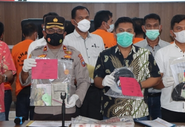 Polres Tanah Karo Rilis Pengungkapan 43 Kasus Perjudian Tahun 2022