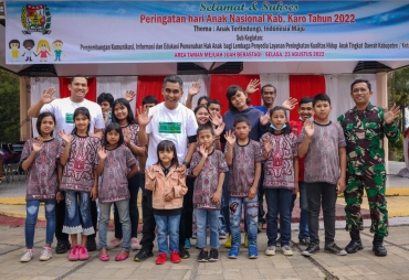 Wabup Karo Hadiri Kegiatan Peringatan Hari Anak Nasional