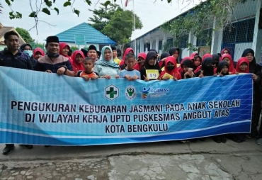 Kadinkes Lakukan Kegiatan Pengukuran Kebugaran Jasmani Pada Anak Sekolah 