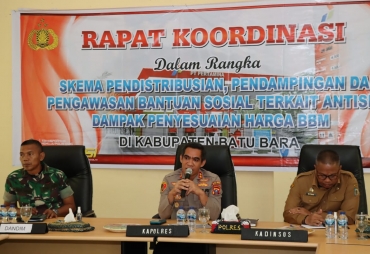 Kapolres Batu Bara AKBP Jose memimpin Rapat Koordinasi (foto/istimewa)