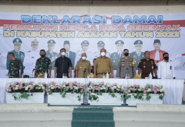 Deklarasi Damai Pilkades Serentak Bergelombang Kabupaten Asahan Tahun 2022