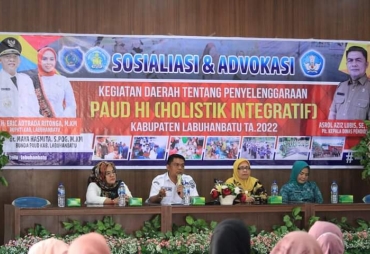 Kepala Dinas Pendidikan Labuhanbatu Buka Sosialisasi dan Advokasi Paud HI