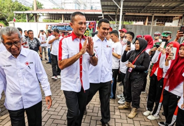 Wakil Gubenur Sumatera Utara (Wagubsu) Musa Rajekshah menghadiri perayaan Hari Ulang Tahun (HUT) ke-77 Palang Merah Indonesia (PMI)