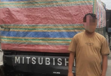 MS beserta mobil pengangkut Solar diamankan Satreskrim Polres Batu Bara.(foto: istimewa)