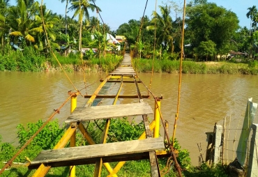 Kondisi Jembatan Jalan Merpati 2 RT 20 Kelurahan Rawa Makmur Kota Bengkulu