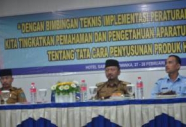 Pemkot Bengkulu Mengelar Bimtek dihadiri Sesda Kota
