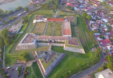 Tampak Benteng Marlborough terlihat dari atas