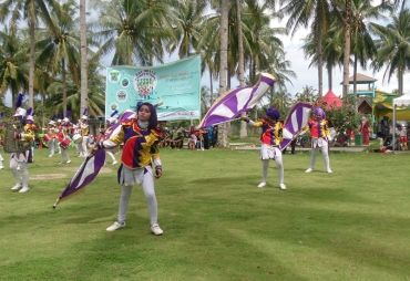 Tampak Peserta Drum Band Ikuti Lomba