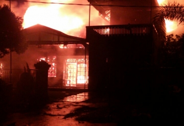 Kebakaran Dijalan Batanghari Kelurahan Nusa Indah