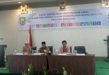 Tampak Sekprov, Kepala Bappeda menghadiri Rapat Sosialiasi