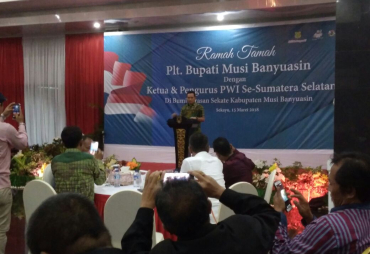 Acara ramah Tamah PWI Se Sumsel bersama Plt Bupati Musi Banyuasin