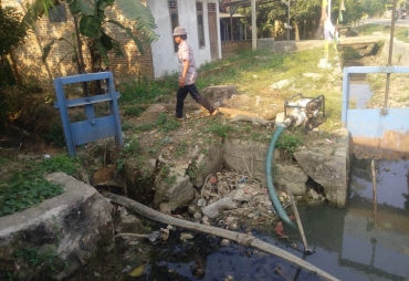 Tampak Saluran Tersier Hampir Kering