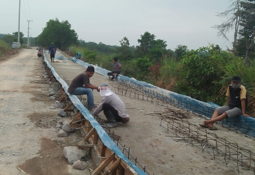 Tampak Pengerjaan Tengah Berlangsung
