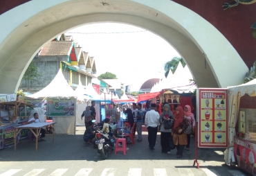 Tampak Lapak Pedagang Pada Festival Tabut
