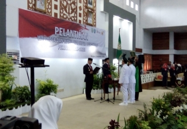 Plt Gunernur Bengkulu melantik Wali Kota dan wakil Wali Kota Bengkulu