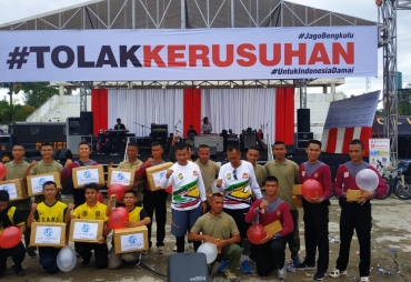 Tolak Kerusuhan Polda Bengkulu Gelar Deklarasi 