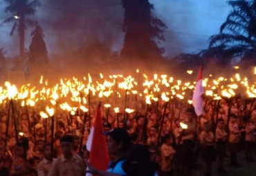 Pawai Taptu di Karo Diikuti Ribuan Orang