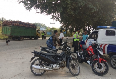 Puluhan Pengendara Terjaring Dalam Operasi Patuh Muara Takus