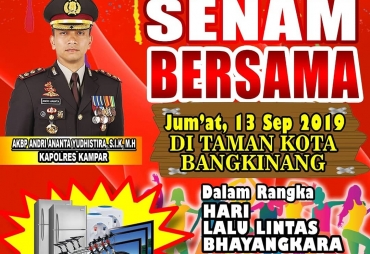 Satlantas Kampar Akan Gelar Olahraga Bersama