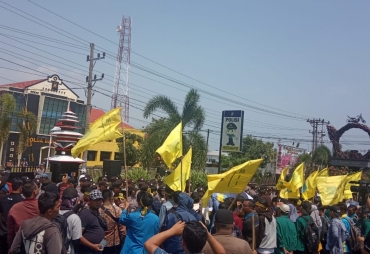 PMII Gelar Aksi Damai di Depan Polda Bengkulu