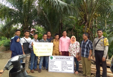 Desa Kebun Lebar Kelola DD Bangun Polindes