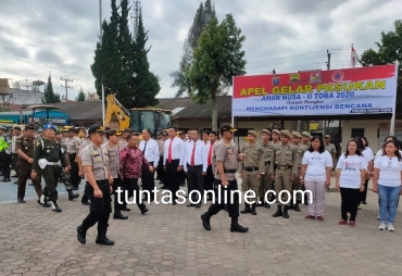 Sigap Penanggulangan Bencana Polres Tanah Karo Gelar Pasukan Aman Nusa II