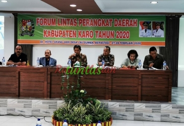 Bupati Karo Hadiri Rapat Forum Lintas Perangkat Daerah
