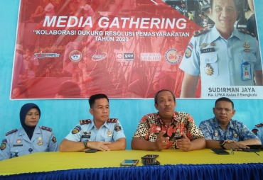 LPKA Kelas II Bengkulu Langsungkan Media Gathering Melalui Teleconference