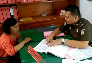 Saat diwawancarai di Ruang Tahap II Kejari