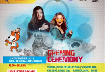Opening Ceremony Porwil Digelar di Stadion Semarak Bengkulu