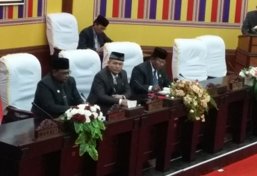 Sidang Paripurna Istimewa DPRK Aceh Utara di Pimpin Ketua DPRK H. Ismail A. Jalil. SE, Di Ruang Gedung DPRK Aceh Utara