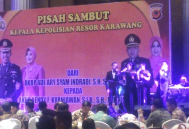 Suasana Sertijab Kapolres Karawang Berjalan Lancar