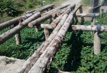 Kondisi Jembantan Gampong/Desa Matang Panyang Kecamatan Baktiya Aceh utara, sudah 3 tidak dapat di lalui